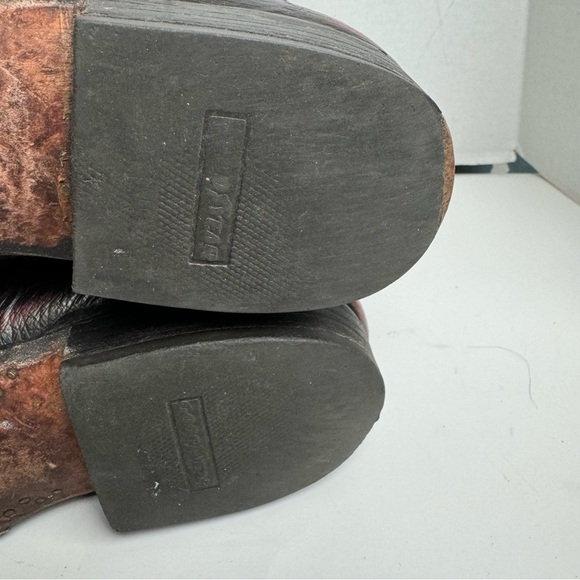 Lucchese Men’s Ostrich Quill Boots Round Toe Cowboy Western Classic Size 9A - Picture 12 of 15